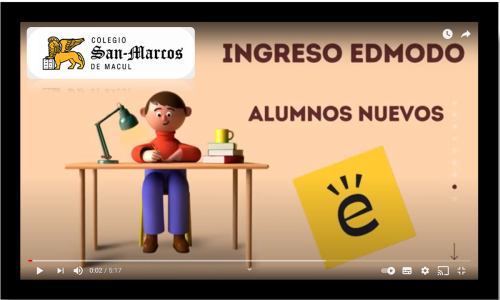 Tutorial de ingreso a Edmodo alumnos(as) nuevos(as)