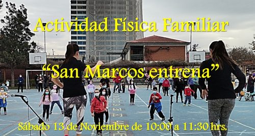 INVITACIÓN A  LA ACTIVIDAD FÍSICA FAMILIAR “SAN MARCOS ENTRENA”