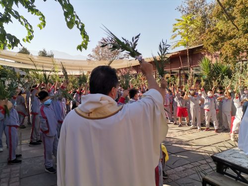 Inicio de la celebración de semana santa.