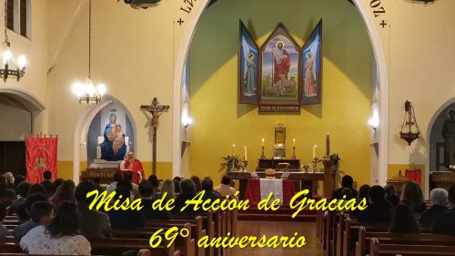 Misa de acción de gracias 69° Aniversario
