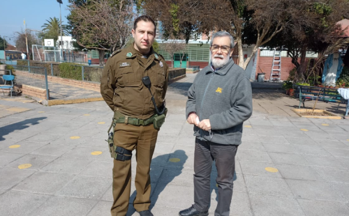 Comisario de la 46° Comisaría de Macul, se reúne con nuestro Rector