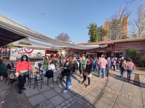 Celebración de Fiestas Patrias personal del Colegio San Marcos