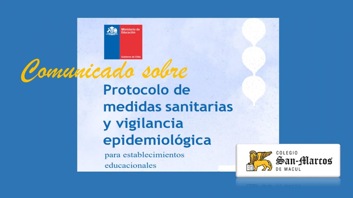 COMUNICADO sobre Actualización del Protocolo de medidas sanitarias