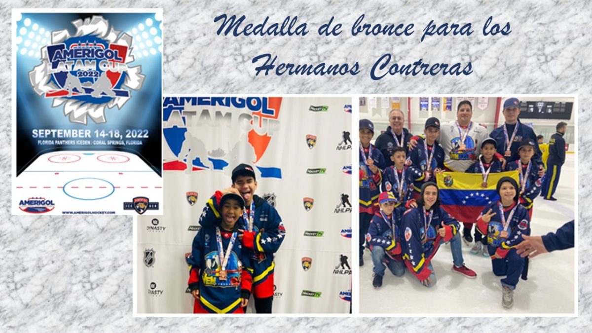 Hermanos Contreras obtienen Medalla de bronce en Campeonato Internacional de Hockey Hielo