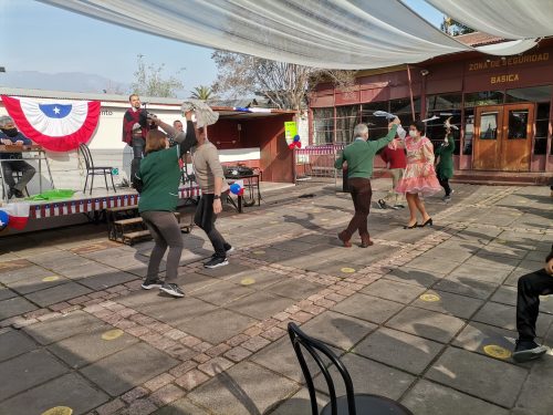 Celebración de Fiestas Patrias personal del Colegio San Marcos