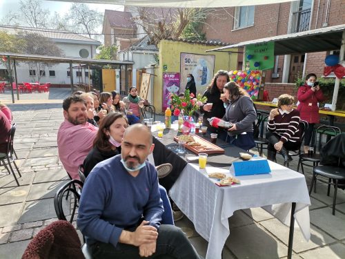 Celebración de Fiestas Patrias personal del Colegio San Marcos