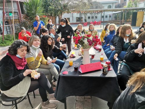 Celebración de Fiestas Patrias personal del Colegio San Marcos