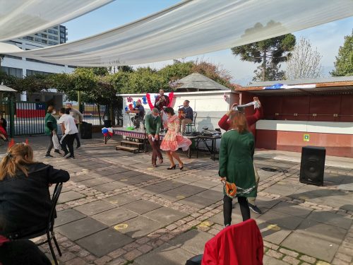 Celebración de Fiestas Patrias personal del Colegio San Marcos