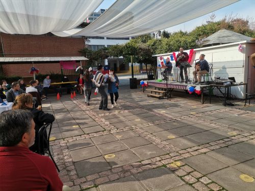 Celebración de Fiestas Patrias personal del Colegio San Marcos