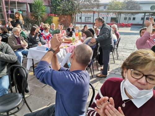 Celebración de Fiestas Patrias personal del Colegio San Marcos