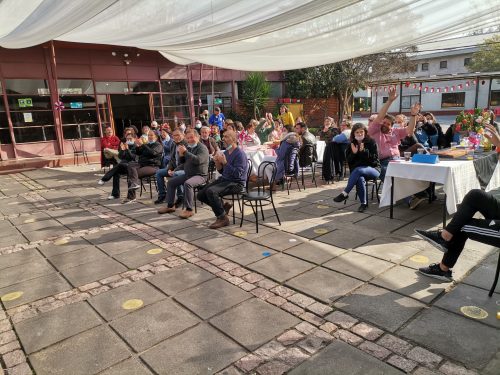 Celebración de Fiestas Patrias personal del Colegio San Marcos