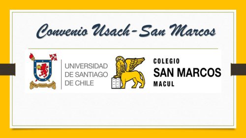 CONVENIO CON LA USACH