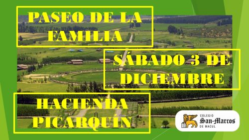 “Paseo de la Familia”: Sábado 3 de diciembre