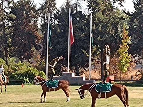 Visita a la Escuela de Caballería de Carabineros