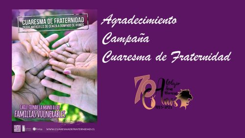 AGRADECIMIENTO CAMPAÑA CUARESMA DE FRATERNIDAD