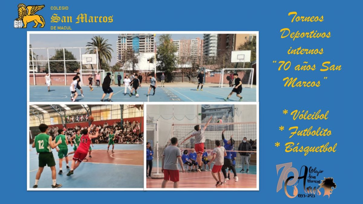 SE INICIAN LOS TORNEOS DEPORTIVOS INTERNOS “70 AÑOS SAN MARCOS”