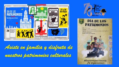 INVITACIÓN AL DÍA DE LOS PATRIMONIOS 27 Y 28 DE MAYO