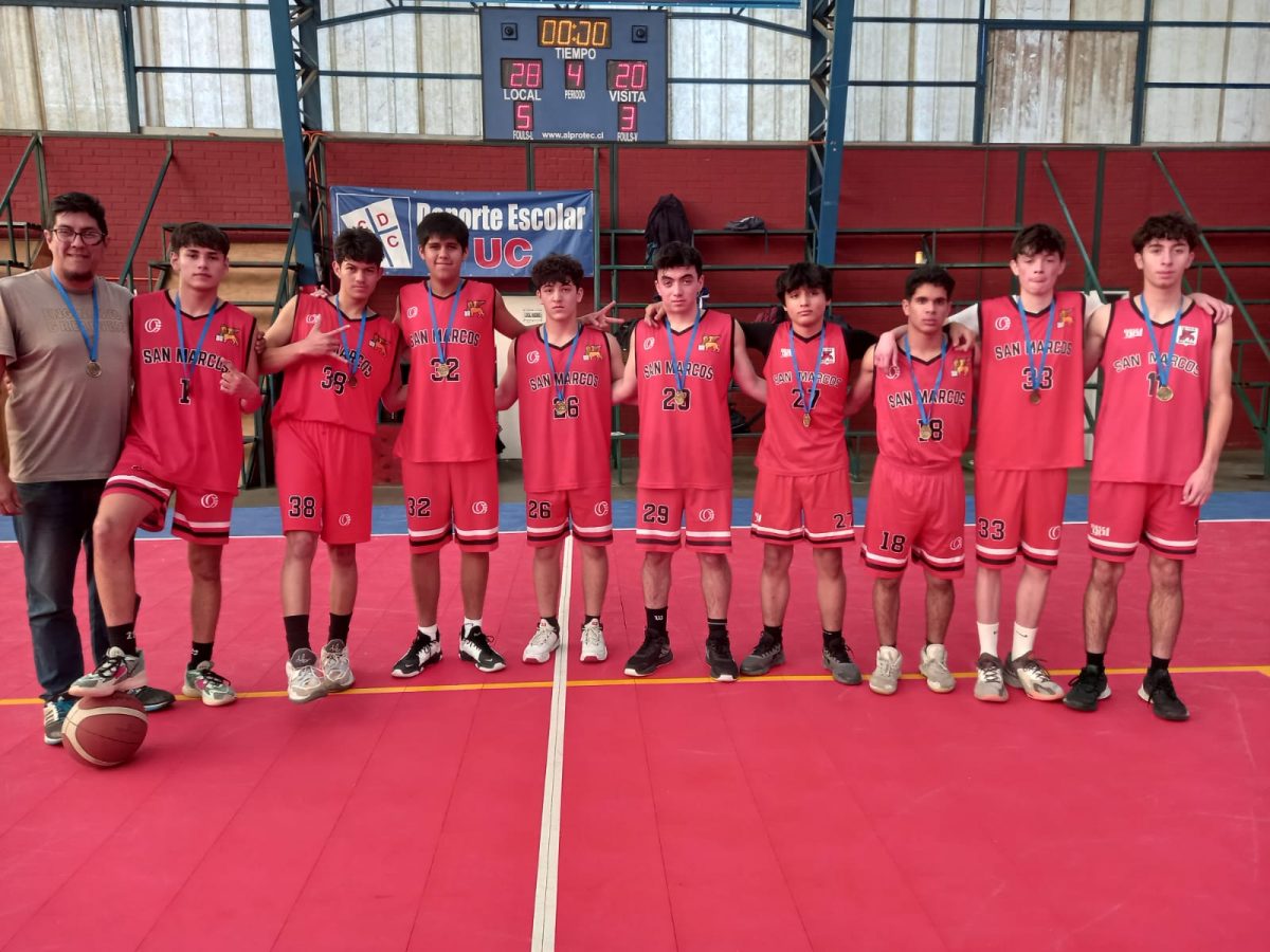 San Marcos triunfador en los Juegos Escolares de Básquetbol de Macul