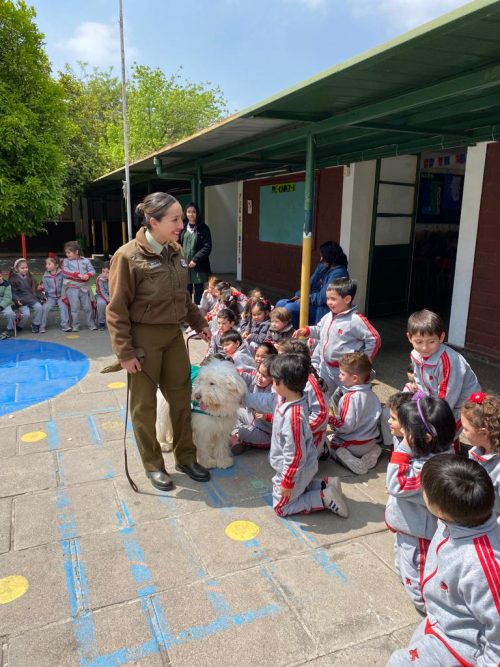 Visita  de  la Escuela de Adiestramiento Canino