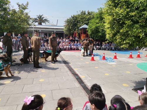 Visita  de  la Escuela de Adiestramiento Canino