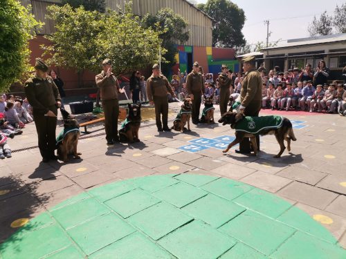 Visita  de  la Escuela de Adiestramiento Canino