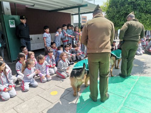 Visita  de  la Escuela de Adiestramiento Canino