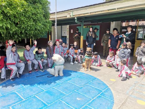 Visita  de  la Escuela de Adiestramiento Canino
