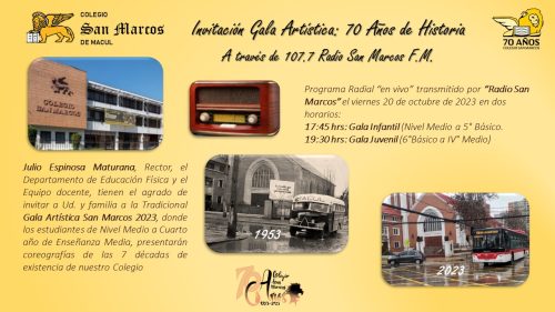 Invitación a la Gala Artística 2023