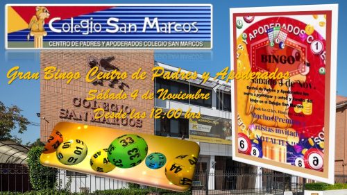 Invitación al Bingo Familiar San Marcos 2023