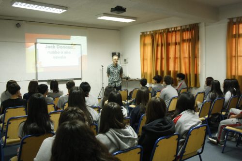 CHARLA DEL PROFESOR  CRISTIAN RAVEAU, AUTOR DE LA NOVELA “JACK DONOSO”