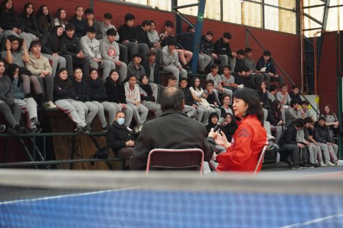 Tania Zeng dio Clínica de Tenis de Mesa en nuestro colegio