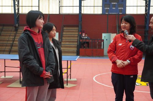 Tania Zeng dio Clínica de Tenis de Mesa en nuestro colegio