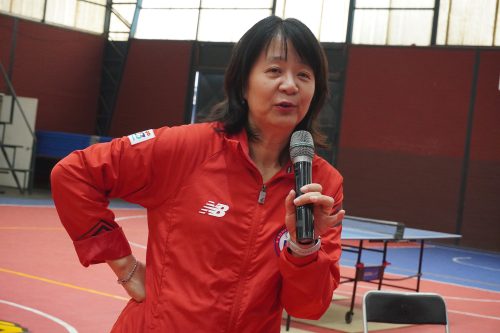 Tania Zeng dio Clínica de Tenis de Mesa en nuestro colegio