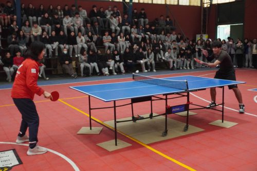 Tania Zeng dio Clínica de Tenis de Mesa en nuestro colegio
