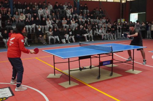 Tania Zeng dio Clínica de Tenis de Mesa en nuestro colegio