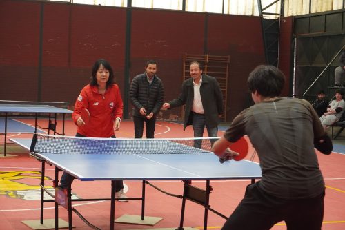 Tania Zeng dio Clínica de Tenis de Mesa en nuestro colegio