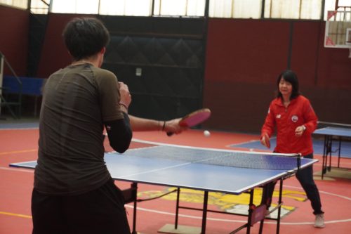 Tania Zeng dio Clínica de Tenis de Mesa en nuestro colegio