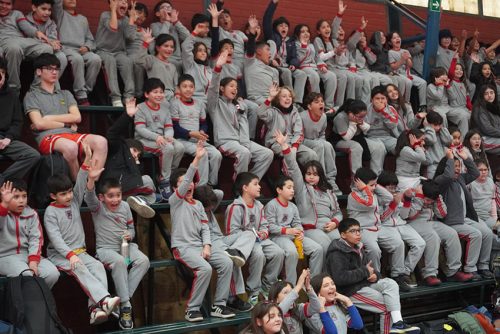 Visita de Sebastián Herrera y Clínica de Básquetbol en Colegio San Marcos de Macul