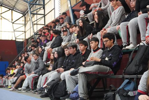 Visita de Sebastián Herrera y Clínica de Básquetbol en Colegio San Marcos de Macul