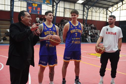 Visita de Sebastián Herrera y Clínica de Básquetbol en Colegio San Marcos de Macul
