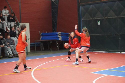 Visita de Sebastián Herrera y Clínica de Básquetbol en Colegio San Marcos de Macul