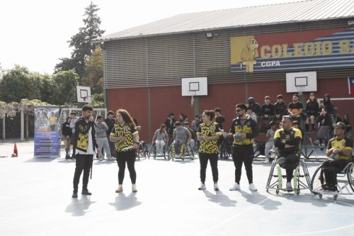 ACTIVIDAD DE  DEPORTE  ADAPTADO (HANDBOL EN  SILLA  DE RUEDAS)