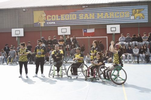 ACTIVIDAD DE  DEPORTE  ADAPTADO (HANDBOL EN  SILLA  DE RUEDAS)