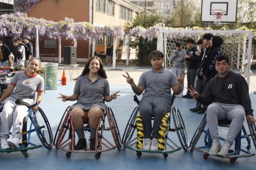 ACTIVIDAD DE  DEPORTE  ADAPTADO (HANDBOL EN  SILLA  DE RUEDAS)