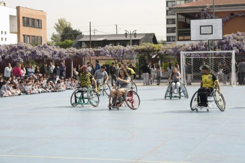 ACTIVIDAD DE  DEPORTE  ADAPTADO (HANDBOL EN  SILLA  DE RUEDAS)
