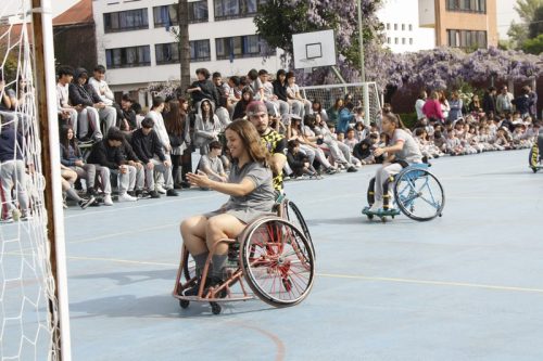 ACTIVIDAD DE  DEPORTE  ADAPTADO (HANDBOL EN  SILLA  DE RUEDAS)