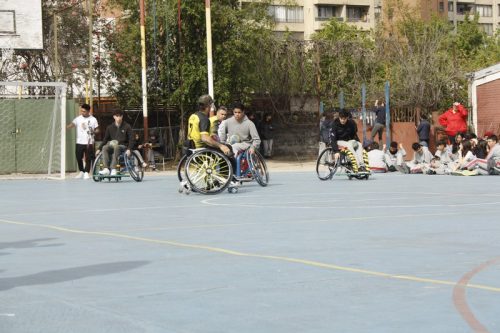 ACTIVIDAD DE  DEPORTE  ADAPTADO (HANDBOL EN  SILLA  DE RUEDAS)