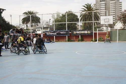 ACTIVIDAD DE  DEPORTE  ADAPTADO (HANDBOL EN  SILLA  DE RUEDAS)