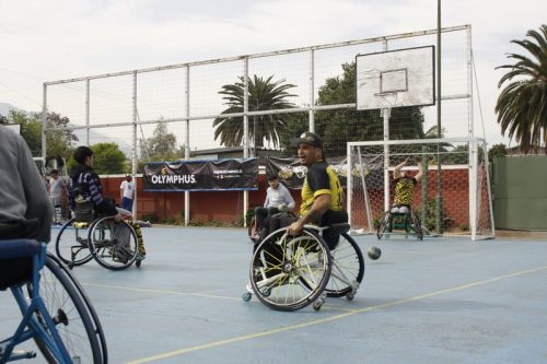 ACTIVIDAD DE  DEPORTE  ADAPTADO (HANDBOL EN  SILLA  DE RUEDAS)