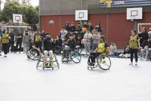 ACTIVIDAD DE  DEPORTE  ADAPTADO (HANDBOL EN  SILLA  DE RUEDAS)